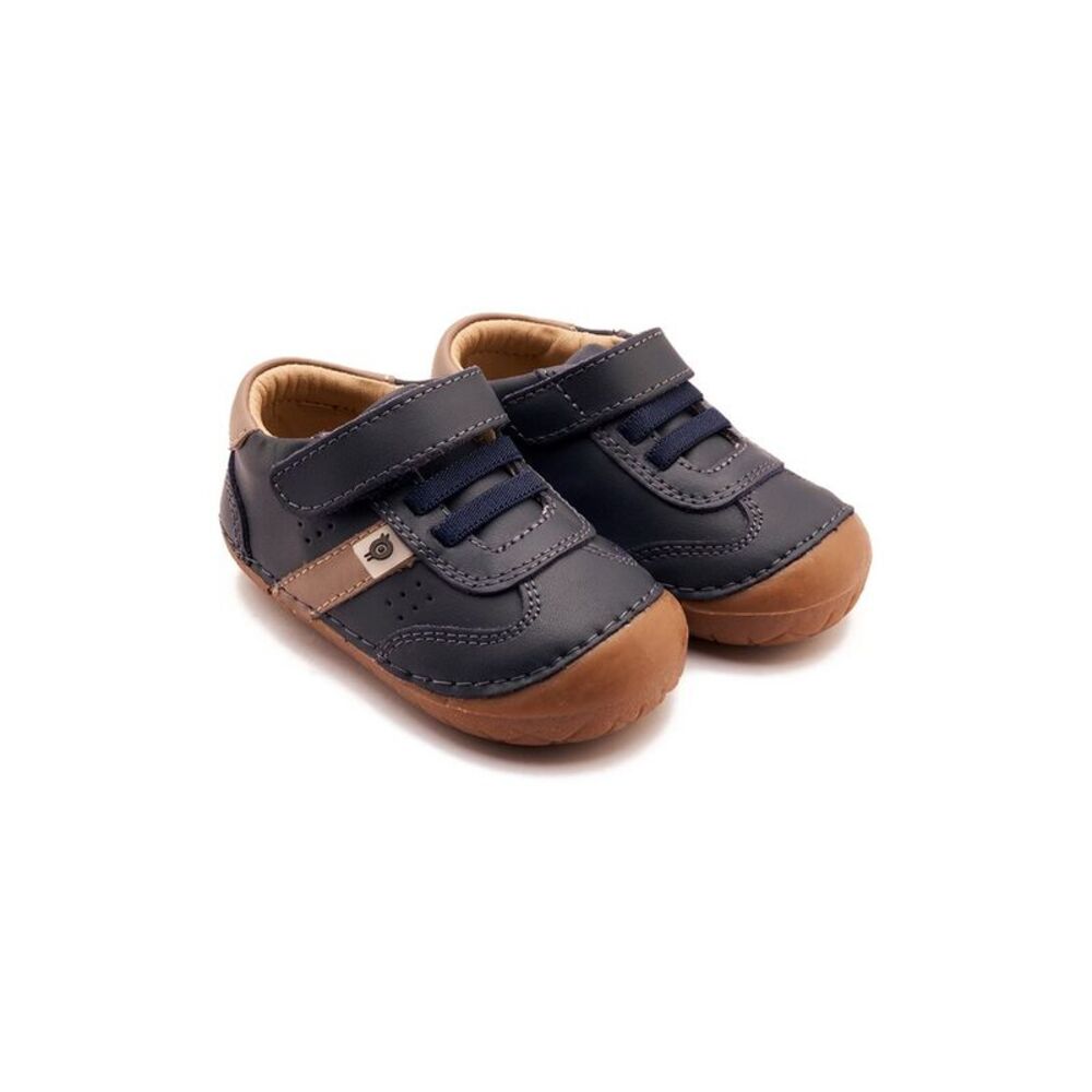 Old Soles Gravel Pave Leather Sneaker, Blue